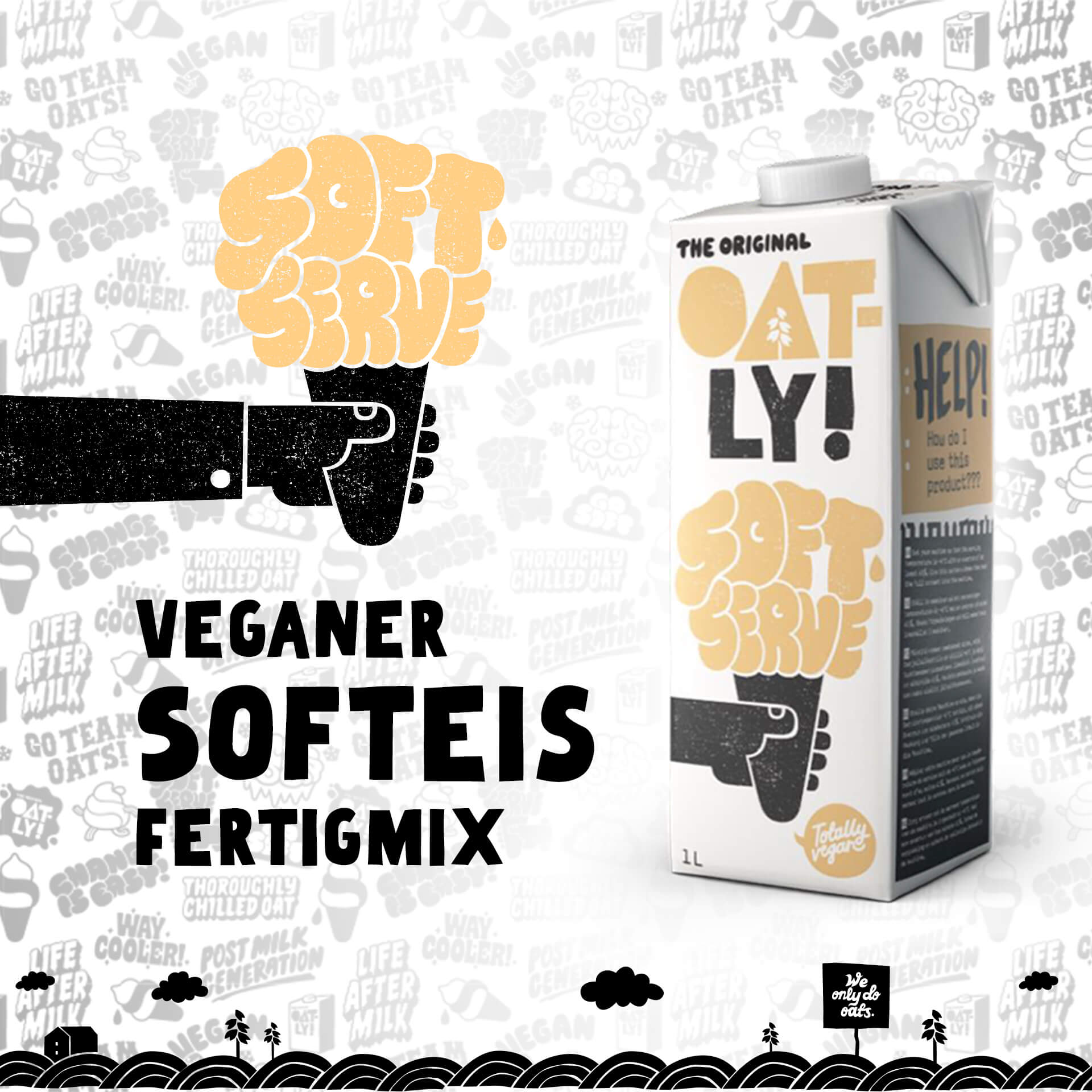 Veganer Softeis Fertigmix von Oatly